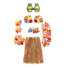 Maisiúcháin Cóisire Luau, Leis Haváíoch, Soláthairtí Cóisire Téama Trópaiceach, Muince Haváíoch Il-Dathach, Leis Fabraice Poileistear do