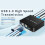 USB KVM Switcher 2 in 1 Out Laptop Printer Shared Switch 4K 60HZ Keybo 5