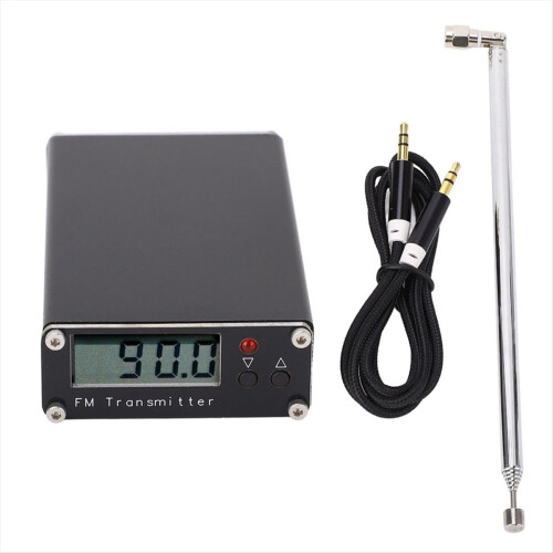 FM Broadcast Transmitter Long Range 76‑108MHz Shortwave with Antenna f