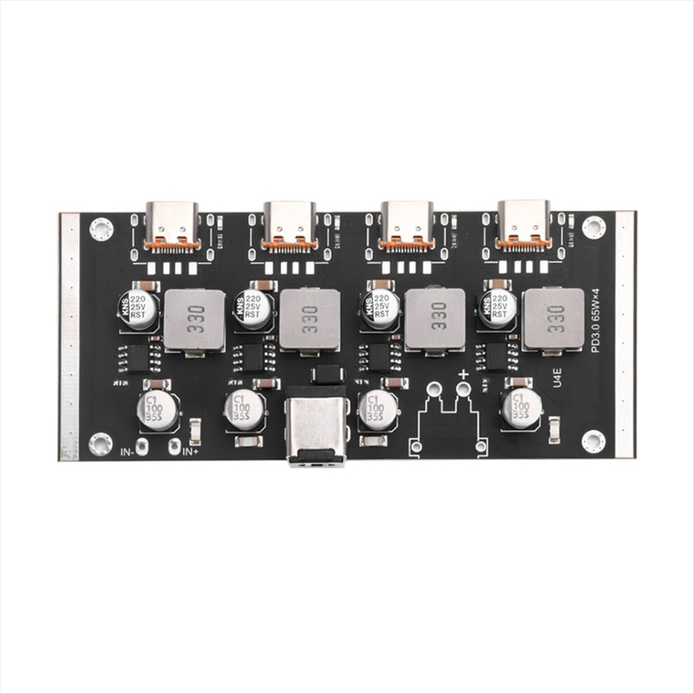 Pd65w 4-Way Fast Charger Module Pd3.0/2.0 Qc3.0/2.0 Fcp Afc Type-C Dc1 4853197625329