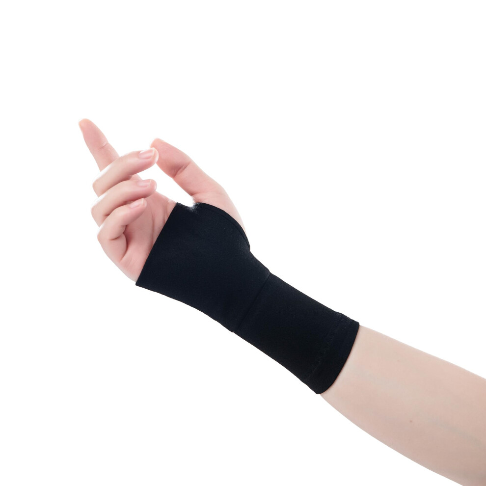 Hand Compression Sleeve with Thumb Opening for Wrist Pain Relief, Breathable Elastic Support Brace