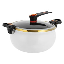 8.45Qt Large Capacity Pressure Cooker with NonStick Pot for Fast Cooking, Induction Compatible