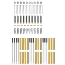 Slimline Woodturning Pen Kit-Silver Set DIY Crafting Supplies for Lath