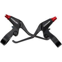Brake Lever Pair, Universal Bicycle Brake Set, Front and Rear MTB Brake, Ultralight CNC (Red)