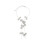 Elegant Tree Leaf Petal Drop Necklace Y Shape Chain-white king 1