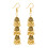 Versatile Bohemian Ethnic Dangling Earrings Pair Three-Gold 1