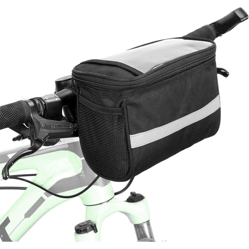 Bicycle Phone Mount For Safe Navigation, Upgraded Quality Materials Ensure Durability, Reflective Stripes Enhance Visibility During Night Rides 9088816940957