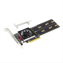 M.2 PCIe Expansion Card Split-Free PLX8747 Integrated Module Supports