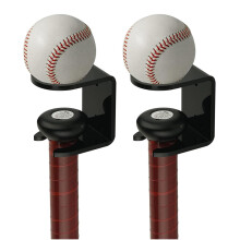 Bat Wall Mount, 2 Pack Wall Mount Bat Wall Mount for Baseball Bat Acrylic Vertical Acrylic Display with AntiRust Ball Black