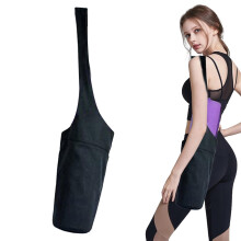 Yoga mat carry bag, long shoulder carry bag with pockets, stylish Pilates mat holder, Pilates gym bag, yoga accessories for women and men black