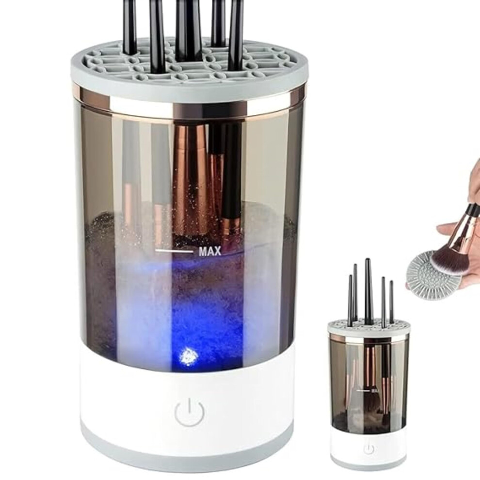 Electric Makeup Brush Cleaner with 360 Spinning Action, Fits All Brush Sizes, Fast and Easy Use