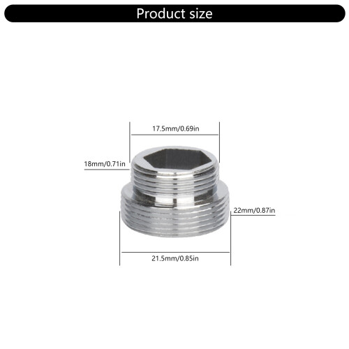 20 Stück männlich-weibliche Waschbecken-Wasserhahn-Adapter, 2