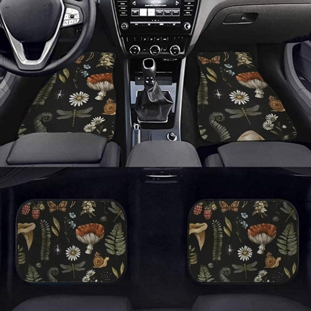 Mushroom Car Floor Mats 4 Pcs Waterproof Allweather Carpet Liners For Cars Trucks Suv 9119770494535