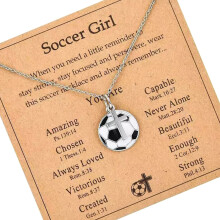 Sporty Unisex Charm Necklace Copper Material 5 Sports Themes-5