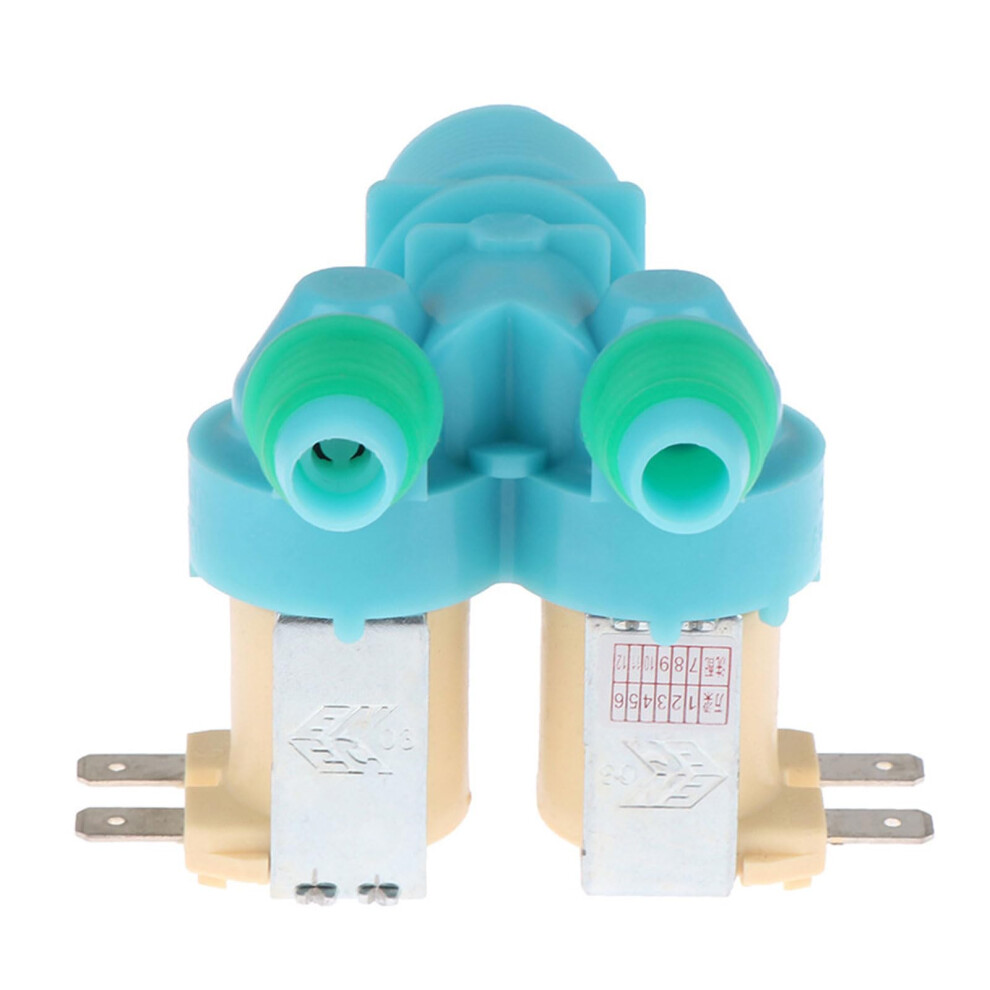 Plastic Double Head Water Inlet Valves For Efficient Laundry Washing Machine Solenoid Valves Use Washing Accessories Ref: 9514 9001264691424
