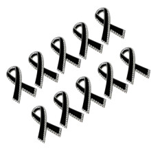 Rhinestones Decorated Ribbon Brooch Elegant Clothing-10