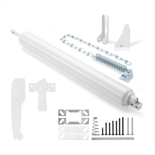 Screen and Storm Door Closer Kit, for Heavy Doors Push Button Latch Se 1