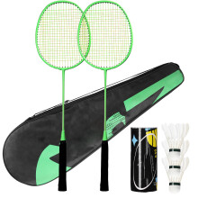 Training Badminton Schläger Federball Set