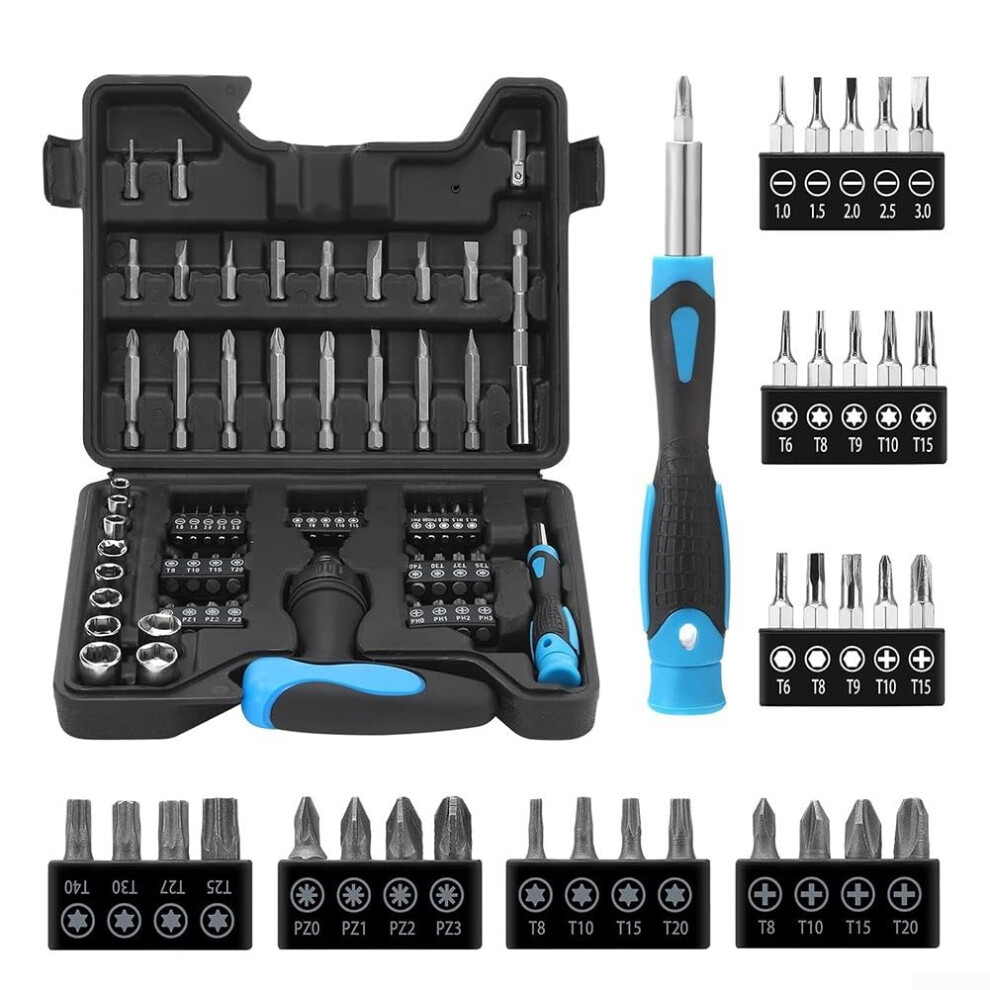 34 Piece Magnetic Screwdriver Set With Non Slip Grip For Efficient Handling Of Tasks (34Piece) 9119770493026