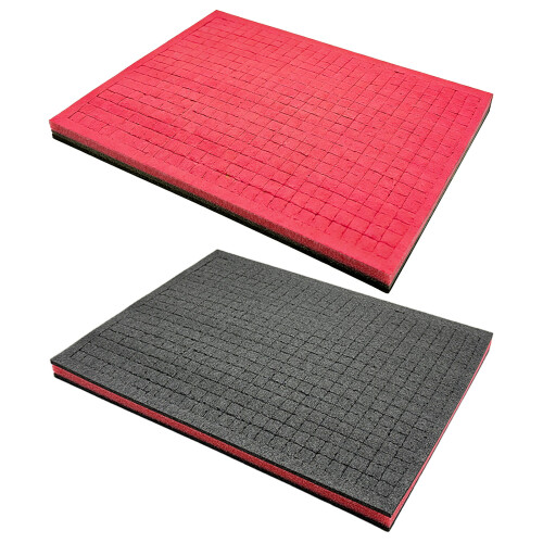 Tool Box Foam 25mm/50mm Insert Cushion Liner-black red 25MM 1