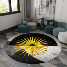 Round Office Chair Mat Low Pile AntiSlip Rug for Hardwood Floors ScratchResistant Carpet 63inch Red