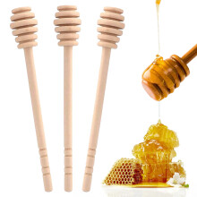 Elegant Wooden Honey Dipper, Perfect Size For Convenient Use, Smooth Surface No Burrs, Easy To Clean And Reusable, Set Of 3