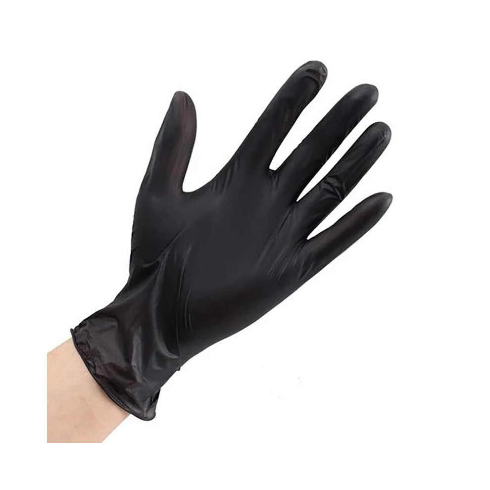 Black Xl Disposable Nitrile Gloves 100 Pack Tearresistant Chemicalresistant Multipurpose Use 9119770491787