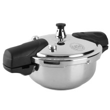 Small Pressure Cooker 1.8L Stainless Steel for Gas and Induction with Automatic Safety Lock