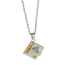 Sentimental Chapter Book Charm Necklace For Granddaughters-SS2