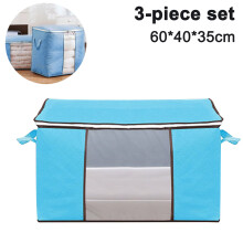 Organiseurs, lot de 3 sacs de rangement en tissu respirant avec poignées renforcées et protection