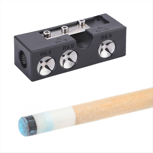 Multifunctional Billiard Cue Tip Repair Tool Snooker Pool Shaper Grind 2