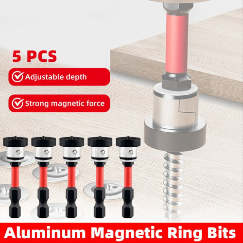 5pcs Positioning Screwdriver Bits Drywall Screw 50mm Magnetic for Plas 2