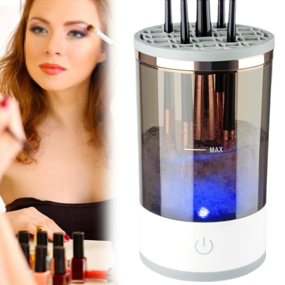 Electric Makeup Brush Cleaner and Dryer Machine 7000RPM for Quick Brush Cleaning