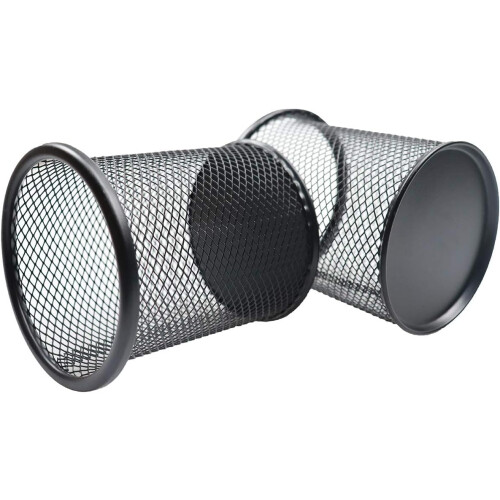 Metall-Stiftebecher, eleganter Schreibtischbecher, 4er-Pack 2