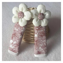 Door Fridge Knob Cover 2 Set Floral Thicken Handle Cover Refrigerator Door Knob Gloves (MStyle 2)