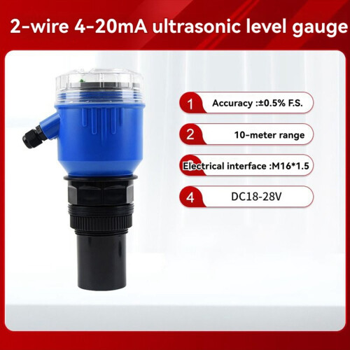 Ultrasonic Level Sensor Transmitter 4-20ma Integrated Water Meter Oliv 2