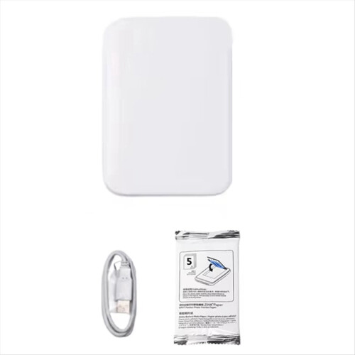 Mini Color Photo Printer Portable Bluetooth HD Pocket Printing Maker w 1