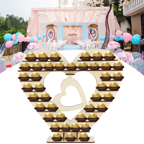 Πύργος Cupcake σε επίπεδα για βάση επίδειξης σοκολάτας γάμου, κομψή βάση καραμελών 1