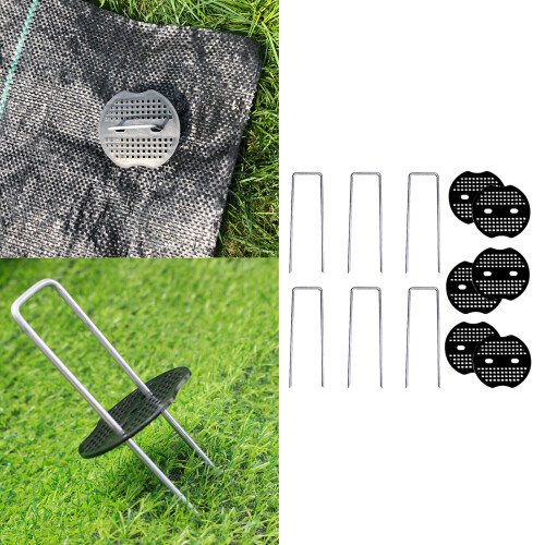 Chevilles d'ancrage au sol en forme de U,-Ensemble de 8 pièces 2