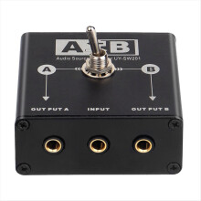 3.5mm Audio Switcher 2 in 1 Out or Selector 2-1 Switch for Sound Card