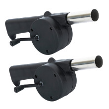 2 Pieces Handy BBQ Blower Grill Fan for Grilling Outdoors Ignition Blower for Camping and Parties