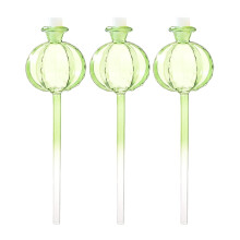 Automatic Flower Watering Tool 3Piece Glass Watering Bulbs SelfWatering Globes Garden Sprinkler Plant Watering Devices for Bonsai Home