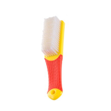 Shoe Cleaning Brush with Durable Plastic Bristles for Sneakers, Clothes and Laundry (White)