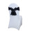 Ceinture de chaise en Polyester avec nœuds, housse de-Blanc 6