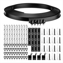 Bendable Ceiling Smooth Rails with Mounting Hooks and Rollers RV Curta