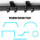 Bendable Ceiling Smooth Rails with Mounting Hooks and Rollers RV Curta 5