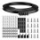 Bendable Ceiling Smooth Rails with Mounting Hooks and Rollers RV Curta 2