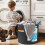 Round Hat Storage Box with Lid – Foldable Organizer for Clothes, Toys, Dark Grey 2