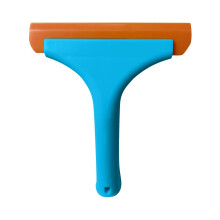 Car Window Squeegee with Long Handle Silicone Blade for Streak Glass and Shower Cleaning