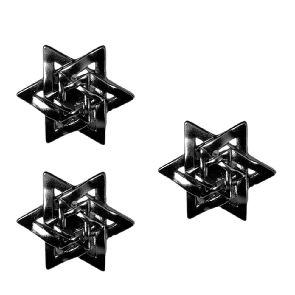 Retro Inspired Alloy Star Pin Secure Clasp Design Allergy-large